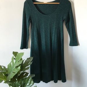 emerald flowy dress